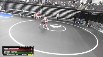 129 lbs Cons. Round 3 - Braken Hester, Box Elder vs Presley Solomon, Weber