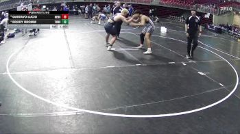 195 lbs 2nd Place Match - Gustavo Lucio, Nebraska Elite Wrestling Club vs Brody Bromm, Tekamah Herman Wrestling Club