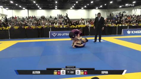 Sophia Grace Montenegro vs Allyson Katherine Wolski 2025 World IBJJF Jiu-Jitsu No-Gi Championship