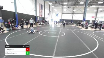 65 lbs Semifinal - Zanyah Keys, Aggression vs Crew Downing, Wyoming Underground