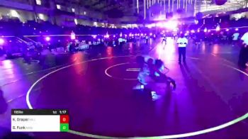 195 lbs Quarterfinal - Korbyn Draper, Williston Coyotes vs Gavin Funk, Mhwc