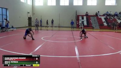 120 lbs Round 2 (16 Team) - Brice Patrick, Arab vs Juan Quiceno Munoz, Spain Park HS