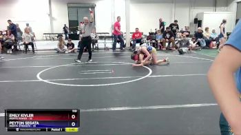 110 lbs Round 5 (6 Team) - Emily Kivler, Misfits Power vs Peyton Segata, Misfits Strength