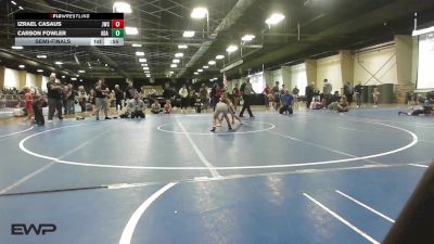 58 lbs Semifinal - Izrael Casaus, Juggernaut Wrestling Club vs Carson Fowler, Ada Youth Wrestling