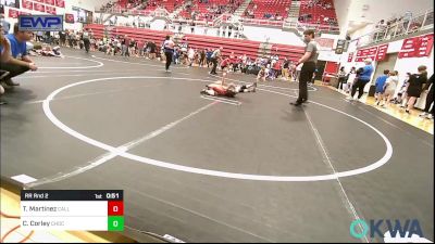 49 lbs Rr Rnd 2 - Teagen Martinez, Carl Albert vs Cannon Corley, Choctaw Ironman Youth Wrestling