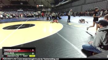 98 lbs 3rd Place Match - Emma Buck, Hoquiam Jr. Grizzly Wrestling Club vs Madison Fletcher, Outlaw Wrestling Club