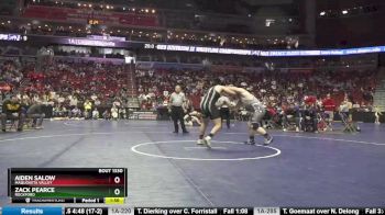 1A-285 lbs Cons. Round 2 - Aiden Salow, Maquoketa Valley vs Zack Pearce, Rockford
