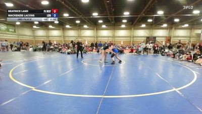 155 lbs 3rd Place - Beatrice Land, PA West Black - GHSE vs Mackenzie Lacoss, Lebanon Die Hard Wrestling - GHSE
