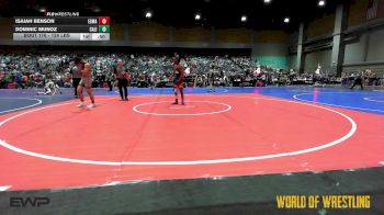 126 lbs Consi Of 8 #1 - Isaiah Benson, EGWA vs Dominic Munoz, California Grapplers
