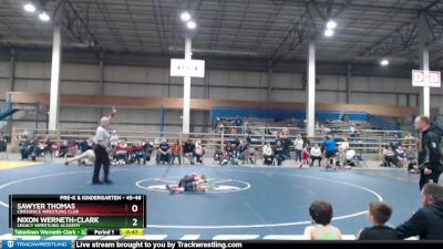 45-48 lbs Round 1 - Sawyer Thomas, CROSSFACE Wrestling Club vs Nixon Werneth-Clark, Legacy Wrestling Academy