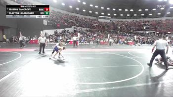 100 lbs Champ. Round 1 - Tristan Bancroft, Monona Grove/McFarland Wrestling Club vs Clayton Helmueller, Menomonie