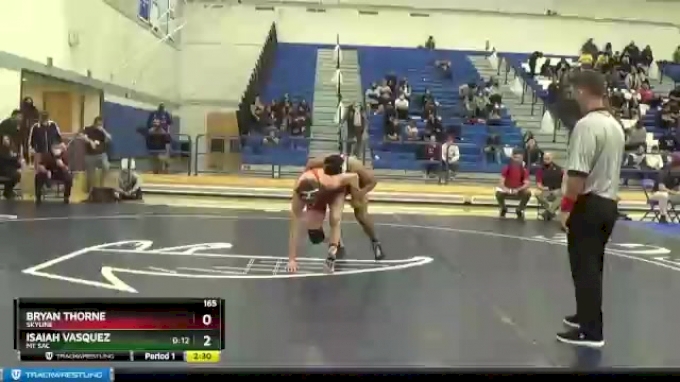 165 Lbs Cons. Round 2 - Isaiah Vasquez, Mt Sac Vs Bryan Thorne, Skyline