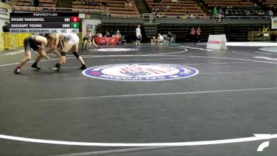 Schoolboys - 140 lbs 5th Place Match - Zachary Young, Swamp Monsters Wrestling Club vs Shane VanGinkel, Reign Wrestling Club
