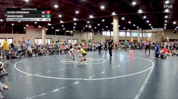 90 lbs Quarterfinal - Oliver Prussman, Longwood Wrestling Club vs Mason Mabe, Techfall Wrestling Club