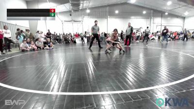 49-52 lbs Rr Rnd 1 - Laylen Parish, Wagoner Takedown Club vs Dellaray Leniger, Team Nomad