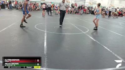 96 lbs Round 1 (4 Team) - Micah Brown, 84 Athletes vs AJ Freudeman, Forge