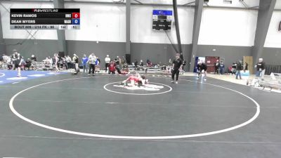 U14 FK - 96 lbs Champ. Round 1 - Kevin Ramos, Hillsboro Mat Club vs Dean Myers, Washington