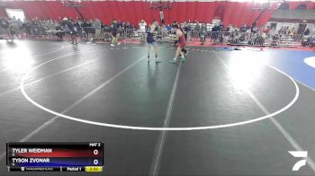 132 lbs Champ. Round 2 - Tyler Weidman, IL vs Tyson Zvonar, IL