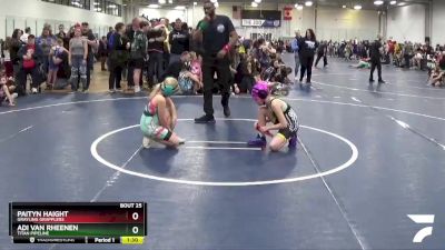 76 lbs Cons. Round 1 - Adi Van Rheenen, Titan Pipeline vs Paityn Haight, Grayling Grapplers