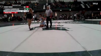 184 lbs Cons. Round 2 - Jesse Perez, Northwestern vs Ronald Dimmerling, Kent State