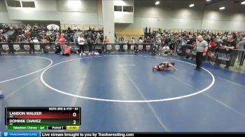 53 lbs Quarterfinal - Dominik Chavez, AZ vs Landon Walker, GA