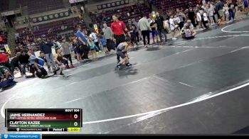 56 lbs Round 1 - Jaime Hernandez, Fort Lupton Metro Wrestling Club vs Clayton Kazee, Pueblo County Wrestling Club