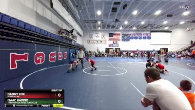 63 lbs Cons. Round 2 - Isaac Haddix, Thermopolis Wrestling Club vs Danny Fox, Douglas WC