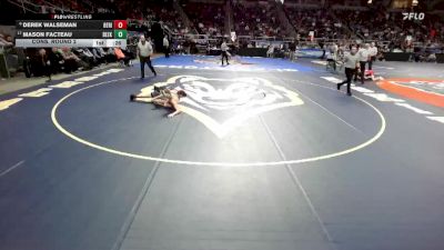 II-116 lbs Cons. Round 2 - Derek Walseman, Beaver River vs Mason Facteau, Beekmantown