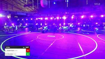 123 lbs Consi Of 16 #1 - Logan Adamson, Unattached vs Rocco Alvarez, Conquistadors Wrestling Club