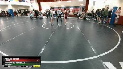 120 lbs Cons. Round 2 - Nathaniel Sorrells, Green River vs Adrian Gomez, Laramie