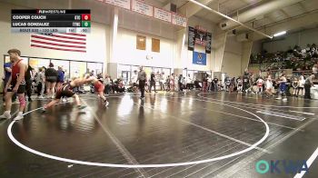 130 lbs Consi Of 4 - Cooper Couch, Grove Takedown Club vs Lucas Gonzalez, Team Tulsa Wrestling Club
