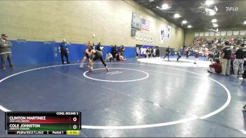 150 lbs Cons. Round 2 - Clinton Martinez, San Luis Obispo vs Cole Johnston, Arroyo Grande