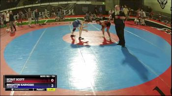 113 lbs Quarterfinal - Scout Scott, Idaho vs Brighton Karvoski, Connecticut