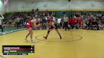 157 lbs Cons. Round 6 - Hunter Buckland, WADSWORTH vs Brady Singler, OAK HILLS