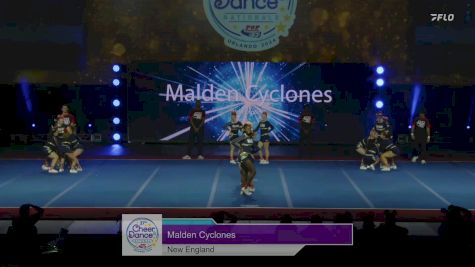 New England - Malden Cyclones [2024 Northeastern Mass. Pop Warner Show Cheer 2 Varsity Medium Monday] 2024 Pop Warner National Cheer & Dance Championship