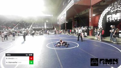 58 lbs Round Of 16 - Barrett Ehrich, Gladiator Wr Ac vs Hayes Steinseifer, Thorobred WC