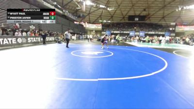 Boys 2A 126 lbs Cons. Round 1 - Preston Javier, Ridgefield vs Wyatt Paul, Anacortes