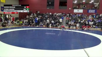 184 lbs Champ. Round 1 - Ayden Lighter, Lander vs Savian Graham, Montevallo