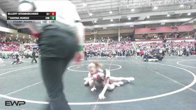 79 lbs Champ. Round 2 - Elliott Steinkirchner, SlyFox vs Savina Burgo, Commandos