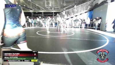 55 lbs Quarterfinal - Anthem Tilford, Derby Wrestling Club vs Beau Potucek, Clearwater Youth Wrestling Club