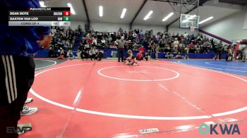 58 lbs Consi Of 4 - Dean Mote, Skiatook Youth Wrestling 2022-23 vs Daxton Van Loo, Raw Wrestling Club