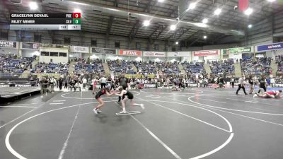 72 lbs Consi Of 8 #2 - Gracelynn Devaul, Pikes Peak Warriors vs Riley Miner, Silverbacks