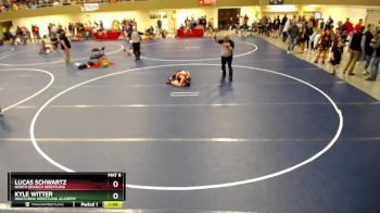 108 lbs Cons. Round 3 - Kyle Witter, Owatonna Wrestling Academy vs Lucas Schwartz, North Branch Wrestling