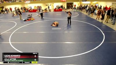 108 lbs Cons. Round 3 - Kyle Witter, Owatonna Wrestling Academy vs Lucas Schwartz, North Branch Wrestling