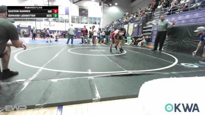 67 lbs Quarterfinal - Easton Barnes, Raw Wrestling Club vs Edward Ledbetter, Muskogee Rougher Youth Wrestling