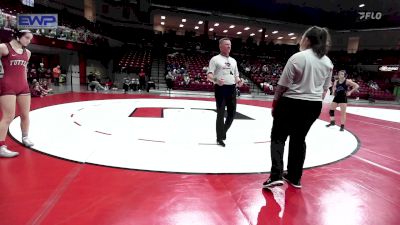 115 lbs 5th Place - Raylee Mullenix, Tuttle High School Girls vs Lizzy Pryor, Chandler High School Girls