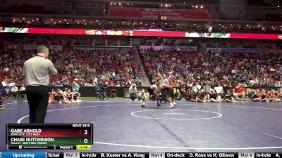3A-182 lbs Semifinal - Gabe Arnold, Iowa City, City High vs Chase Hutchinson, Valley, West Des Moines
