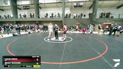 160 lbs Champ. Round 2 - Lucas Cerva, WA vs Brody Buzzard, OR