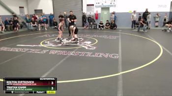 82 lbs Quarterfinal - Kolton Svetkovich, Arctic Warriors Wrestling Club vs Tristan Kamm, Interior Grappling Academy