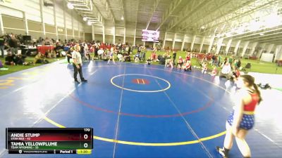 170 lbs Finals (2 Team) - Andie Stump, Utah Red vs Tamia Yellowplume, Team Wyoming